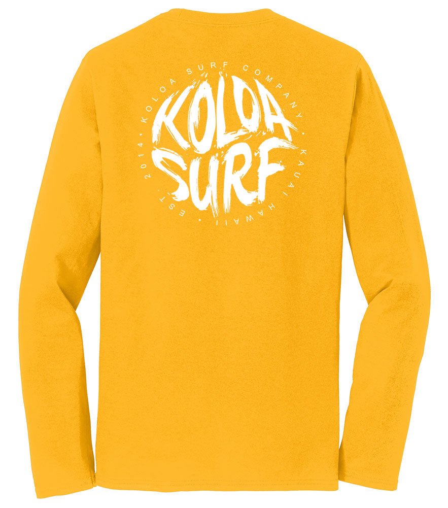 Koloa Brush Logo Long Sleeve Lightweight Tee