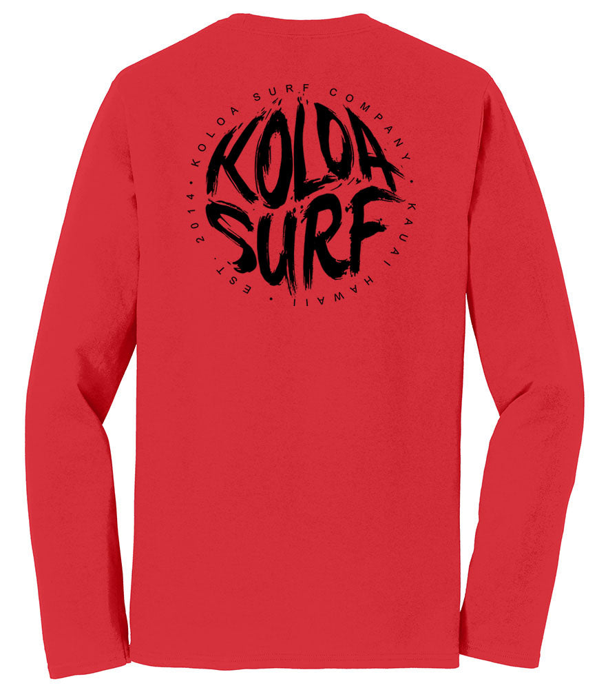 Koloa Brush Logo Long Sleeve Lightweight Tee