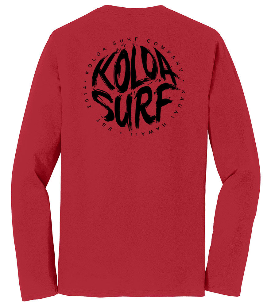 Koloa Brush Logo Long Sleeve Lightweight Tee