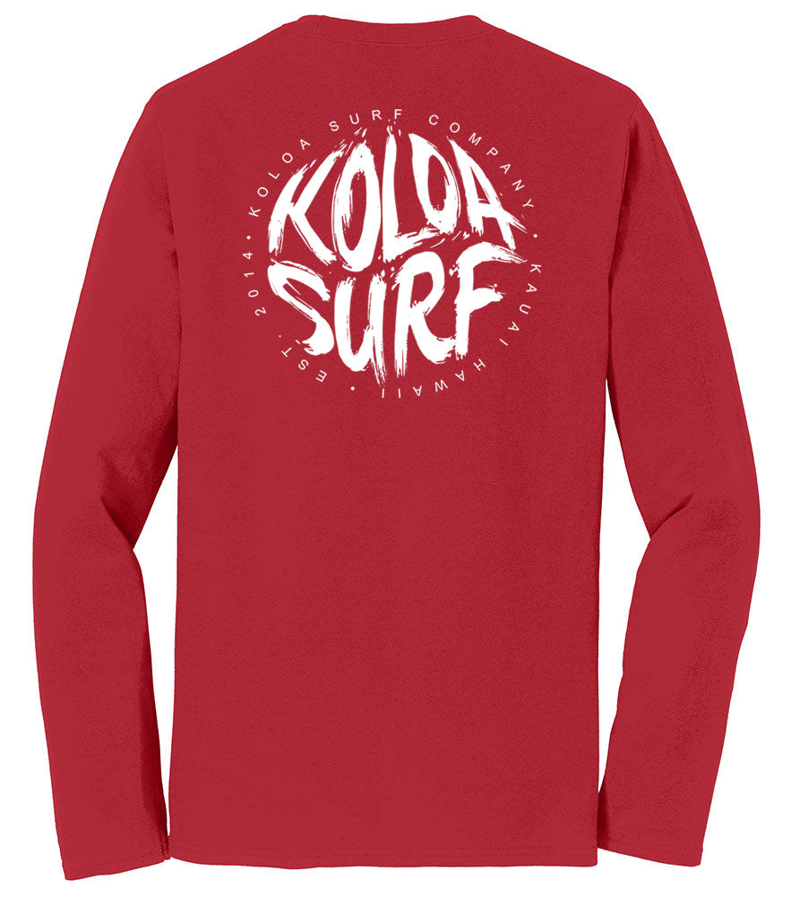 Koloa Brush Logo Long Sleeve Lightweight Tee