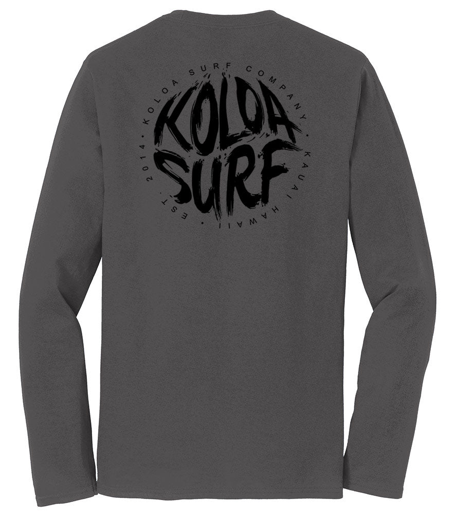 Koloa Brush Logo Long Sleeve Lightweight Tee