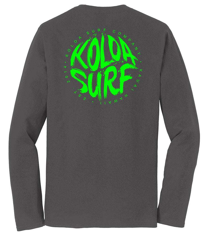 Koloa Brush Logo Long Sleeve Lightweight Tee