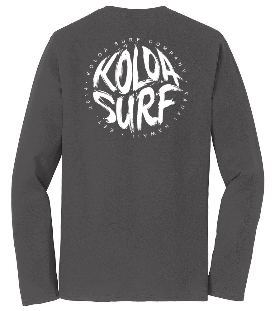 Koloa Brush Logo Long Sleeve Lightweight Tee