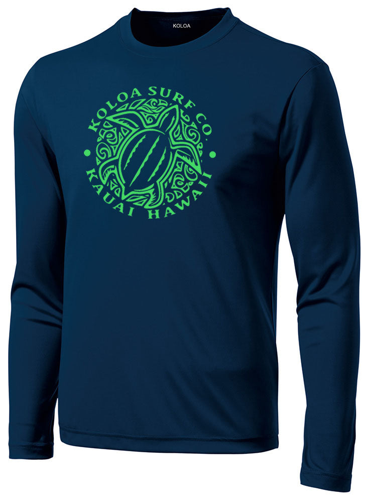 Koloa Honu Turtle Moisture Wicking Long Sleeve Tee