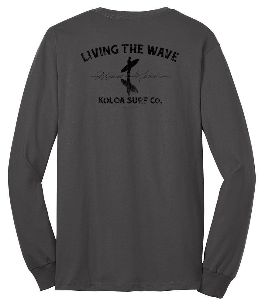 Koloa Surfer on the Beach 50/50 Long Sleeve T-Shirts