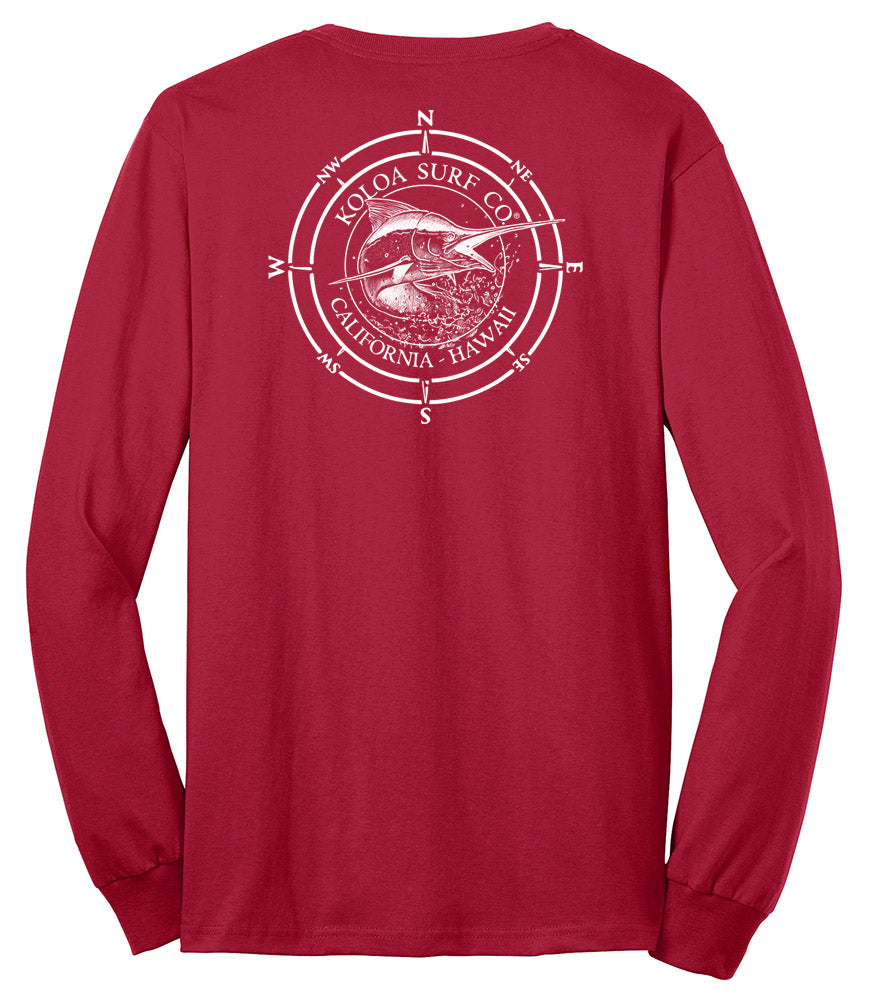 Koloa Black Marlin 50/50 Long Sleeve T-Shirts