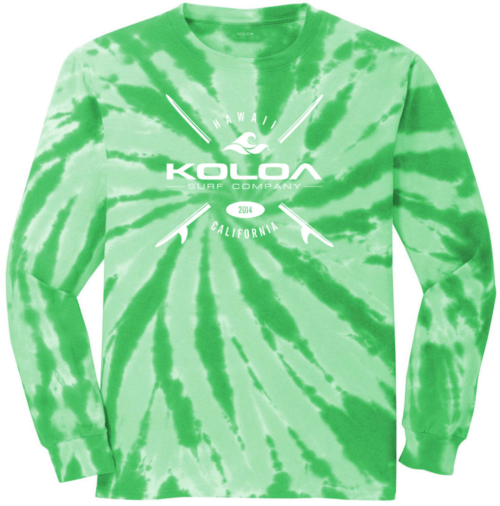 Koloa Surf Colorful Tie-Dye T-Shirt – Vibrant 70s Style Shirt In 21 Colors (S To 4XL)