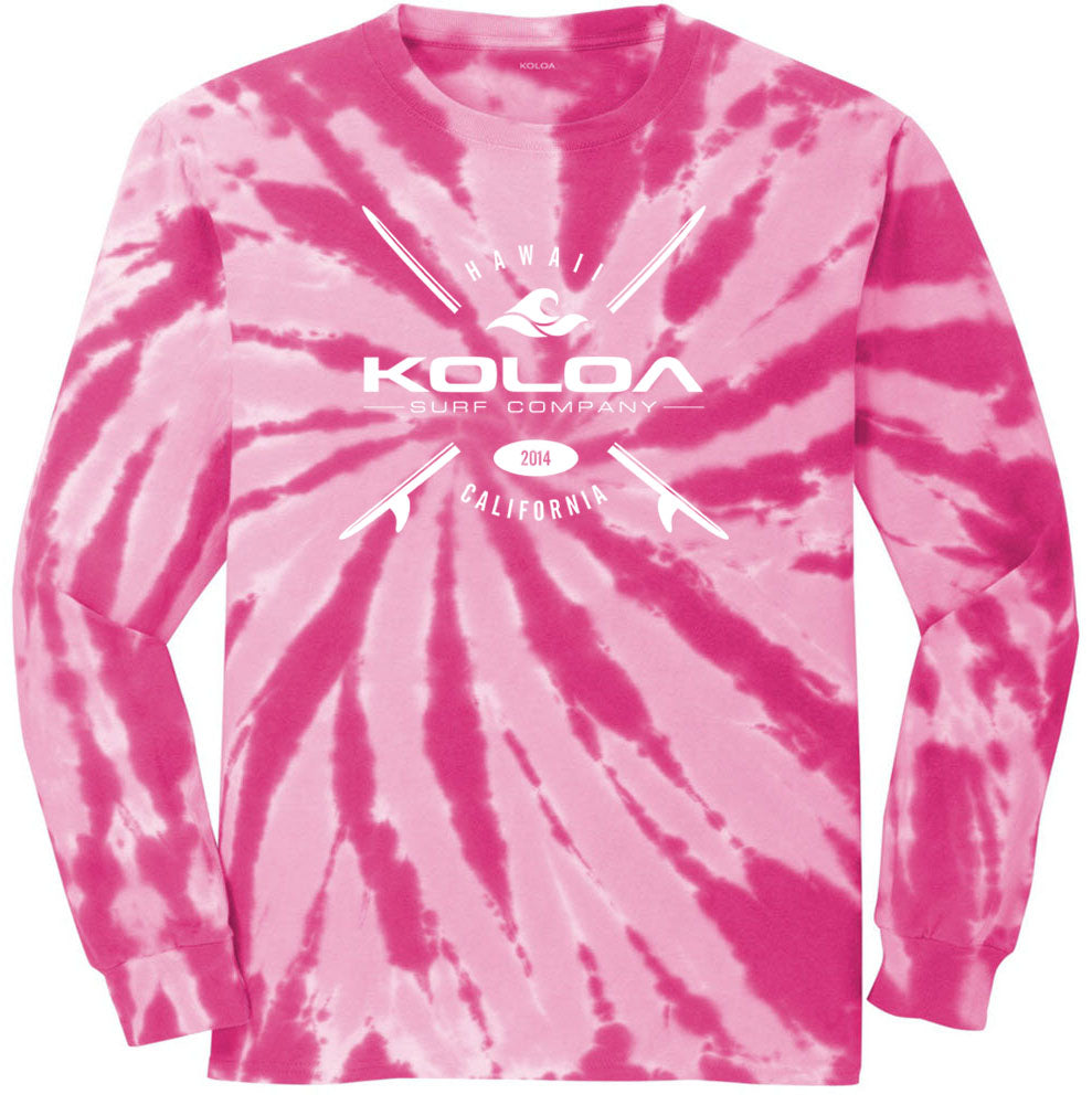 Koloa Surf X Boards Long Sleeve Tie-Dye T-Shirt