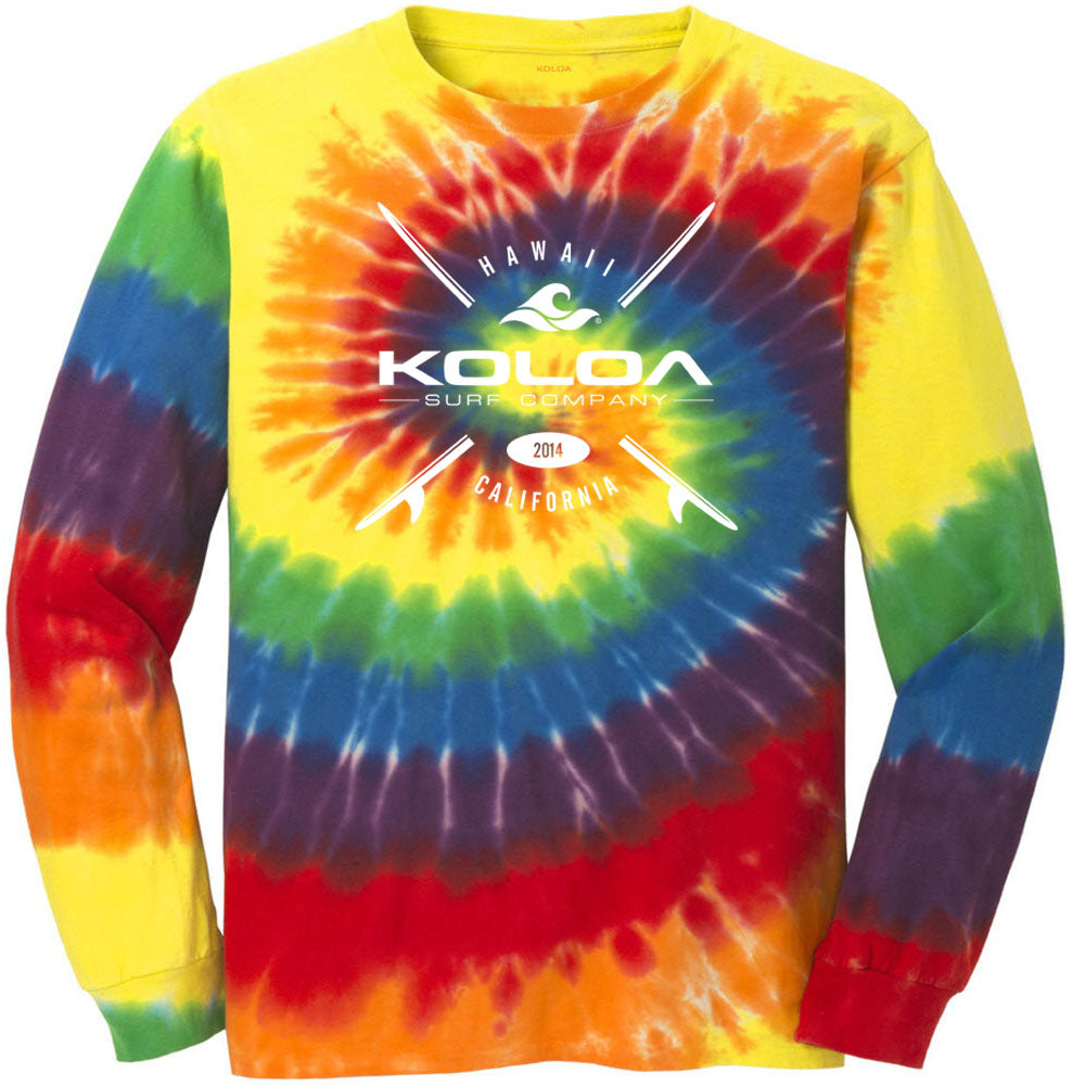 Koloa Surf X Boards Long Sleeve Tie-Dye T-Shirt