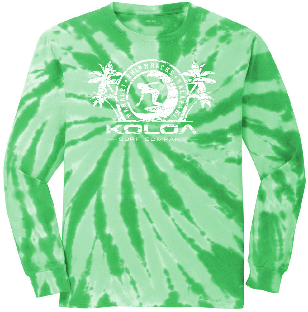 Surfer Girl Long Sleeve Tie-Dye Tee