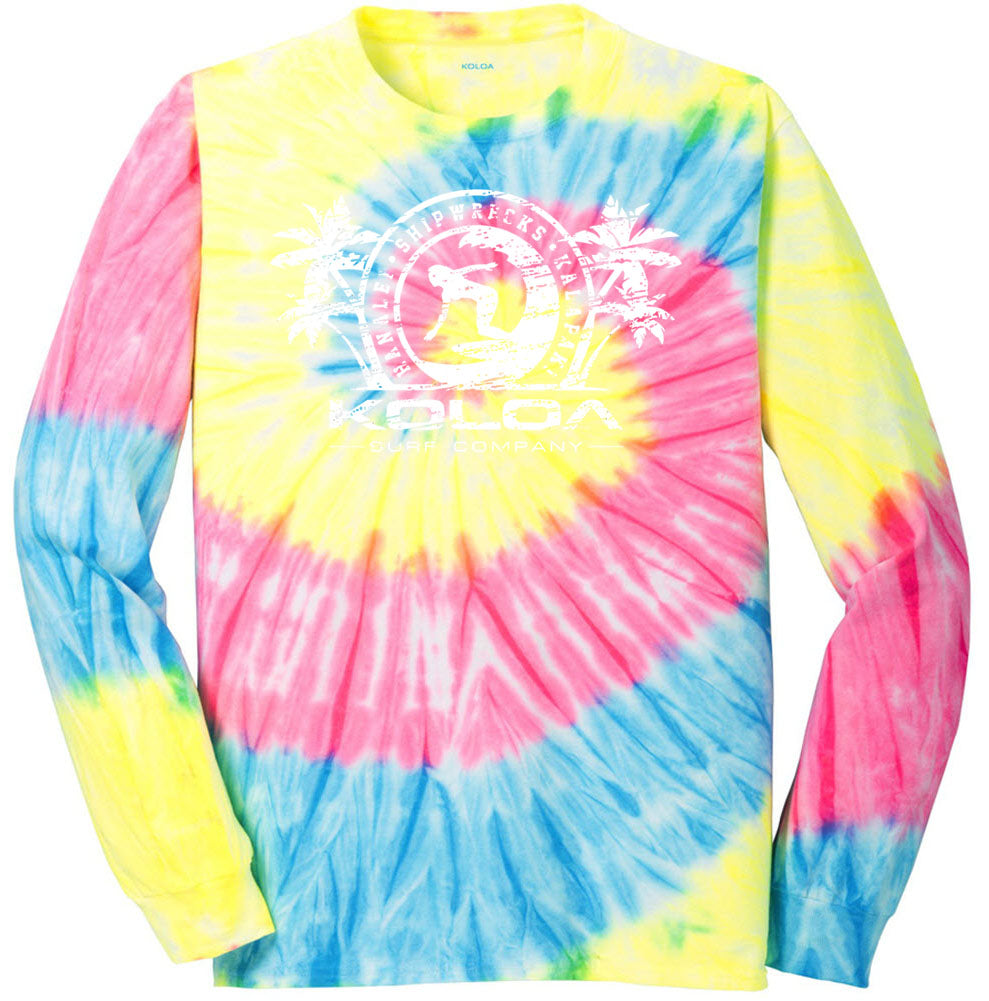 Surfer Girl Long Sleeve Tie-Dye Tee