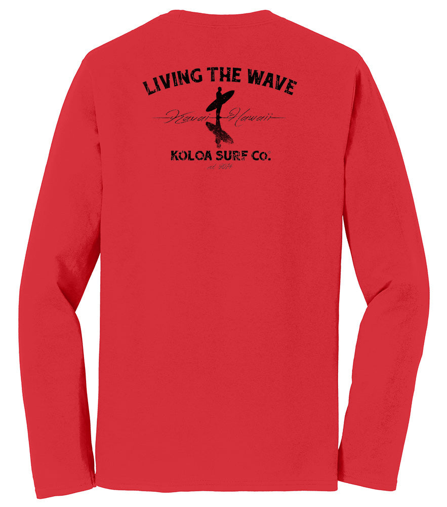 Koloa Surfer on the Beach Long Sleeve Lightweight T-Shirts