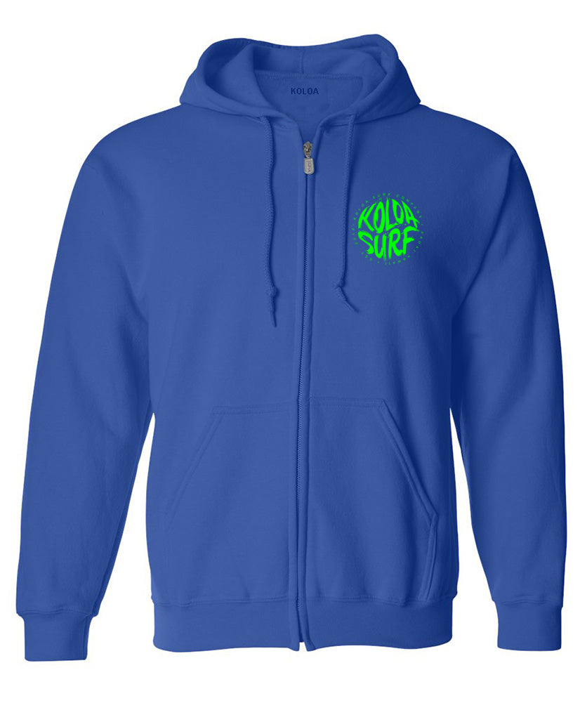 Koloa Brush Logo Tall Zipper Hoodie – Koloa Surf Company