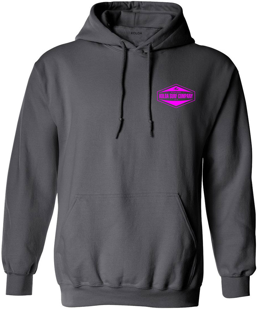 Koloa Surf Co. Hexagon Curve with Wave Logo Pullover Hooded