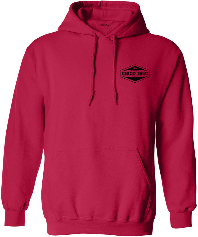 Koloa Surf Co. Hexagon Curve with Wave Logo Pullover Hooded