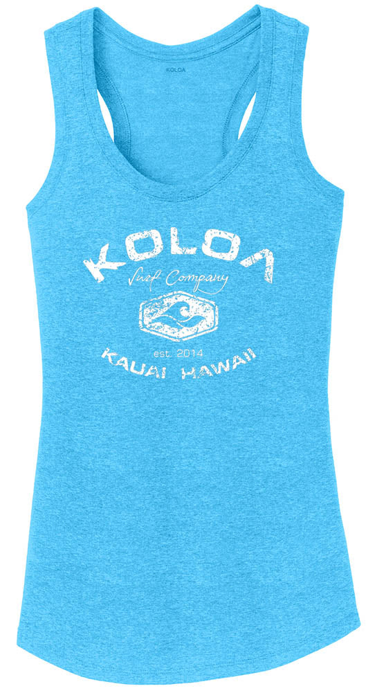 Koloa Ladies Vintage Arch Heathered Tank Top