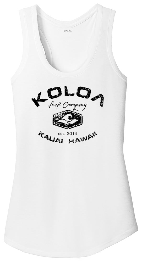 Koloa Ladies Vintage Arch Heathered Tank Top