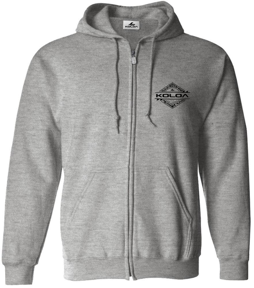 Koloa Diamond Thruster Surfboards Zip Hoodie