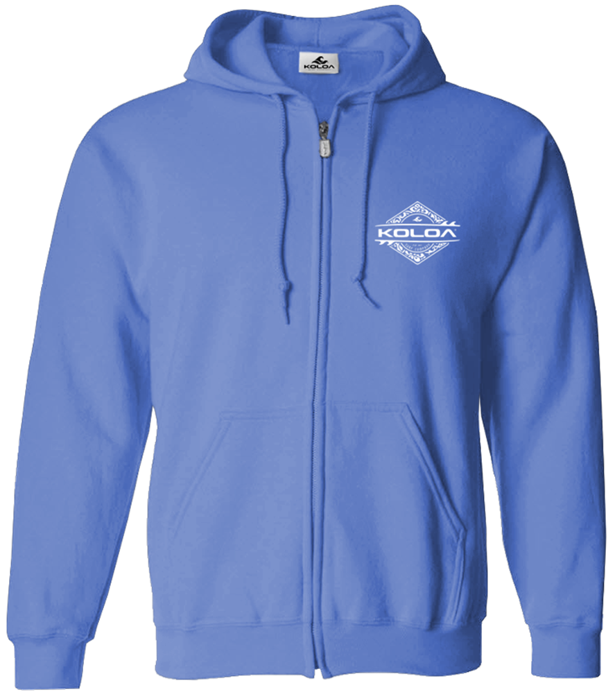 Koloa Diamond Thruster Surfboards Zip Hoodie