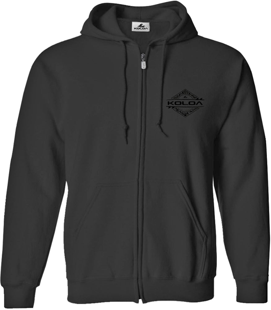 Koloa Diamond Thruster Surfboards Zip Hoodie