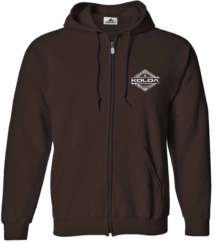 Koloa Diamond Thruster Surfboards Zip Hoodie