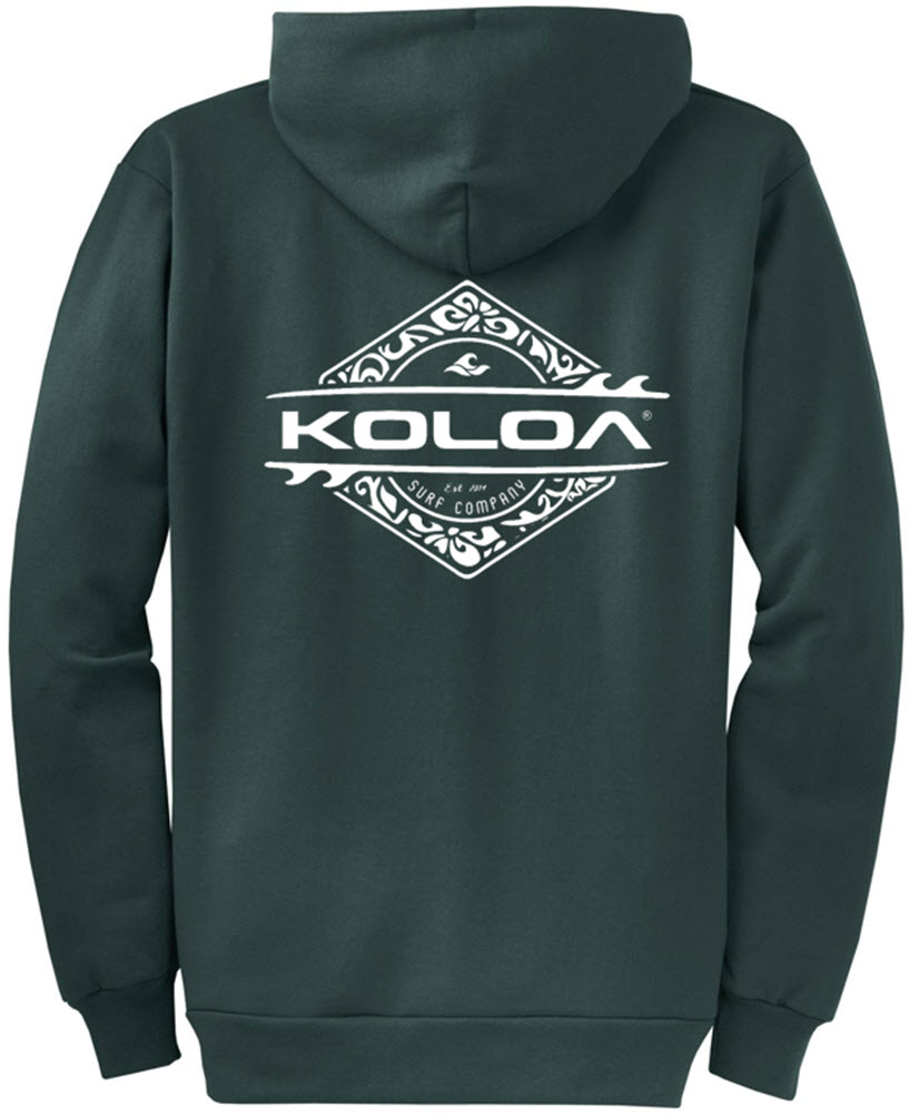 Koloa Diamond Thruster Surfboards Zip Hoodie