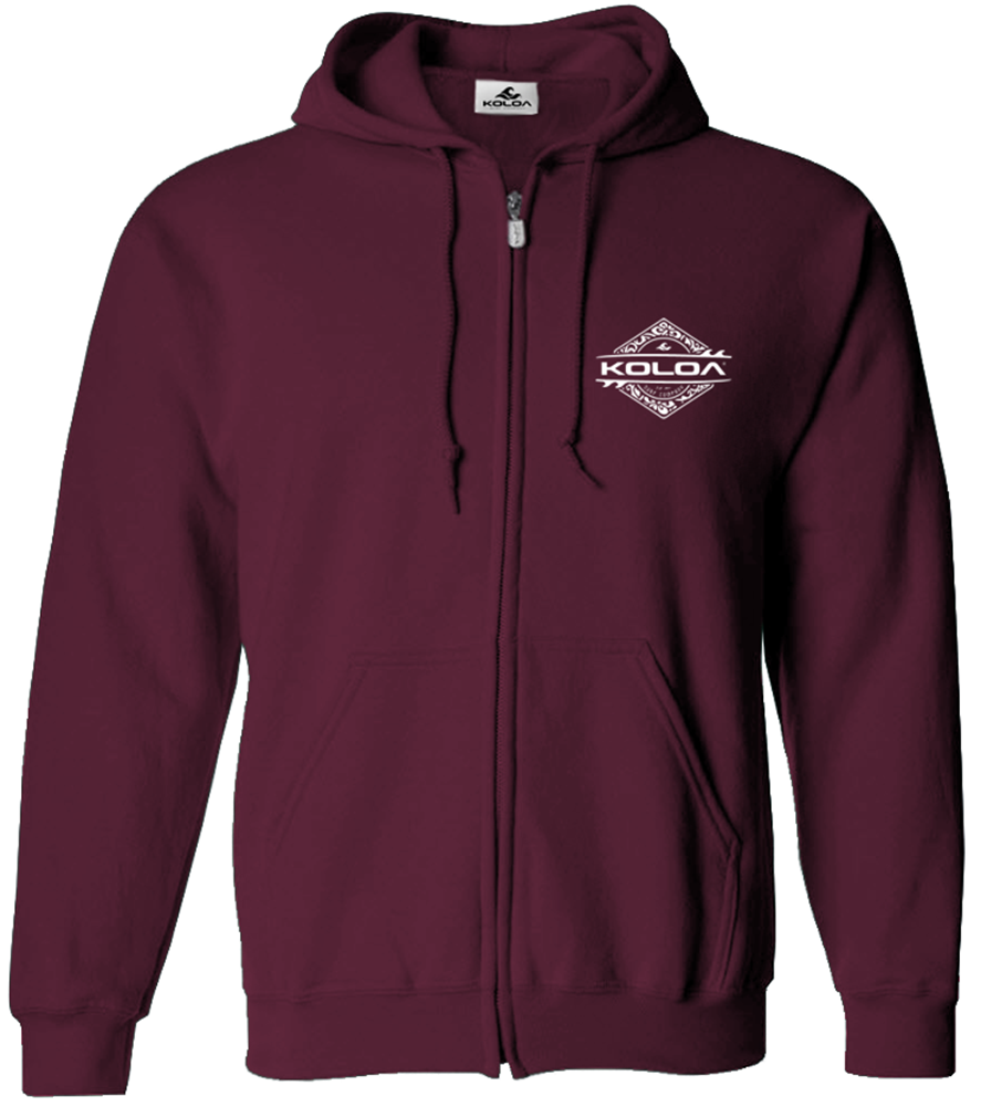 Koloa Diamond Thruster Surfboards Zip Hoodie