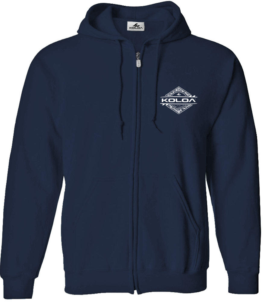 Koloa Diamond Thruster Surfboards Zip Hoodie