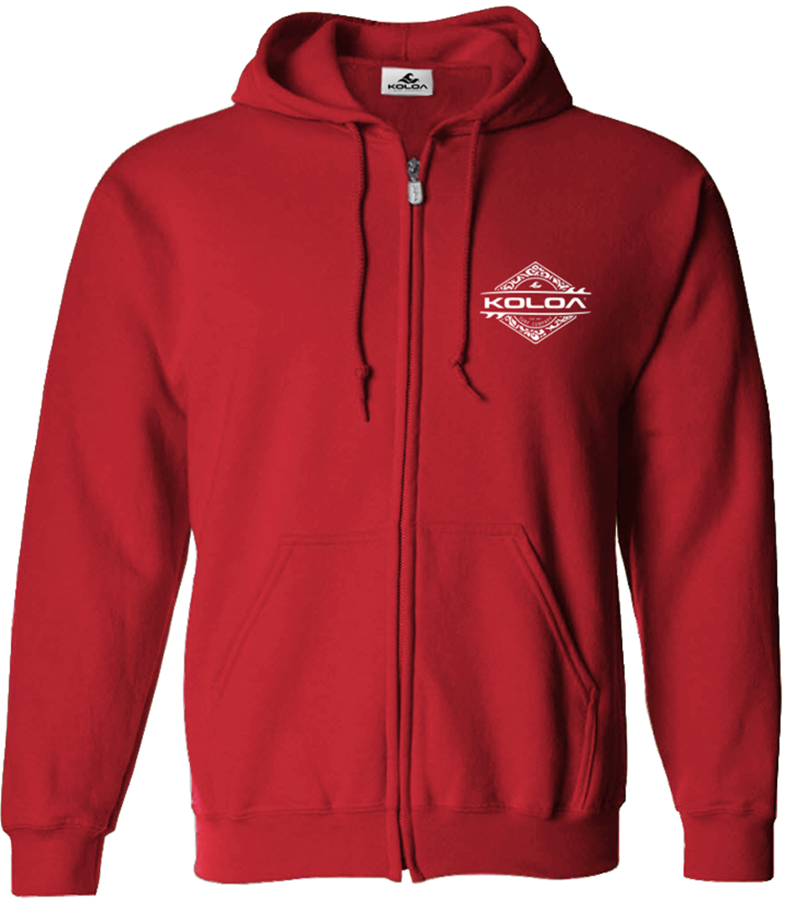 Koloa Diamond Thruster Surfboards Zip Hoodie