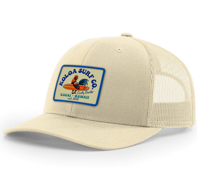 Koloa Cocky Surfer Patch Richardson 112 Trucker Hat
