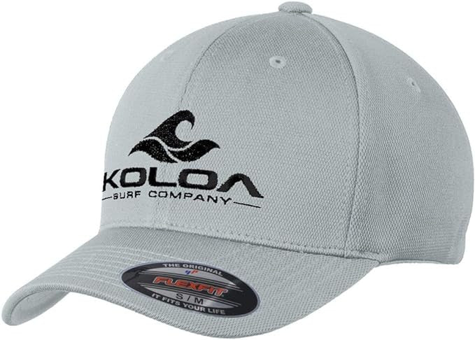 Koloa Surf Embroidered Classic Wave Flexfit Cool & Dry Poly Block Mesh Cap