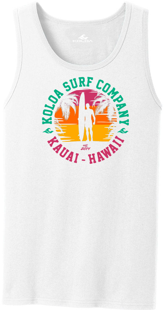 Koloa Surfer Silhouette Tank Top