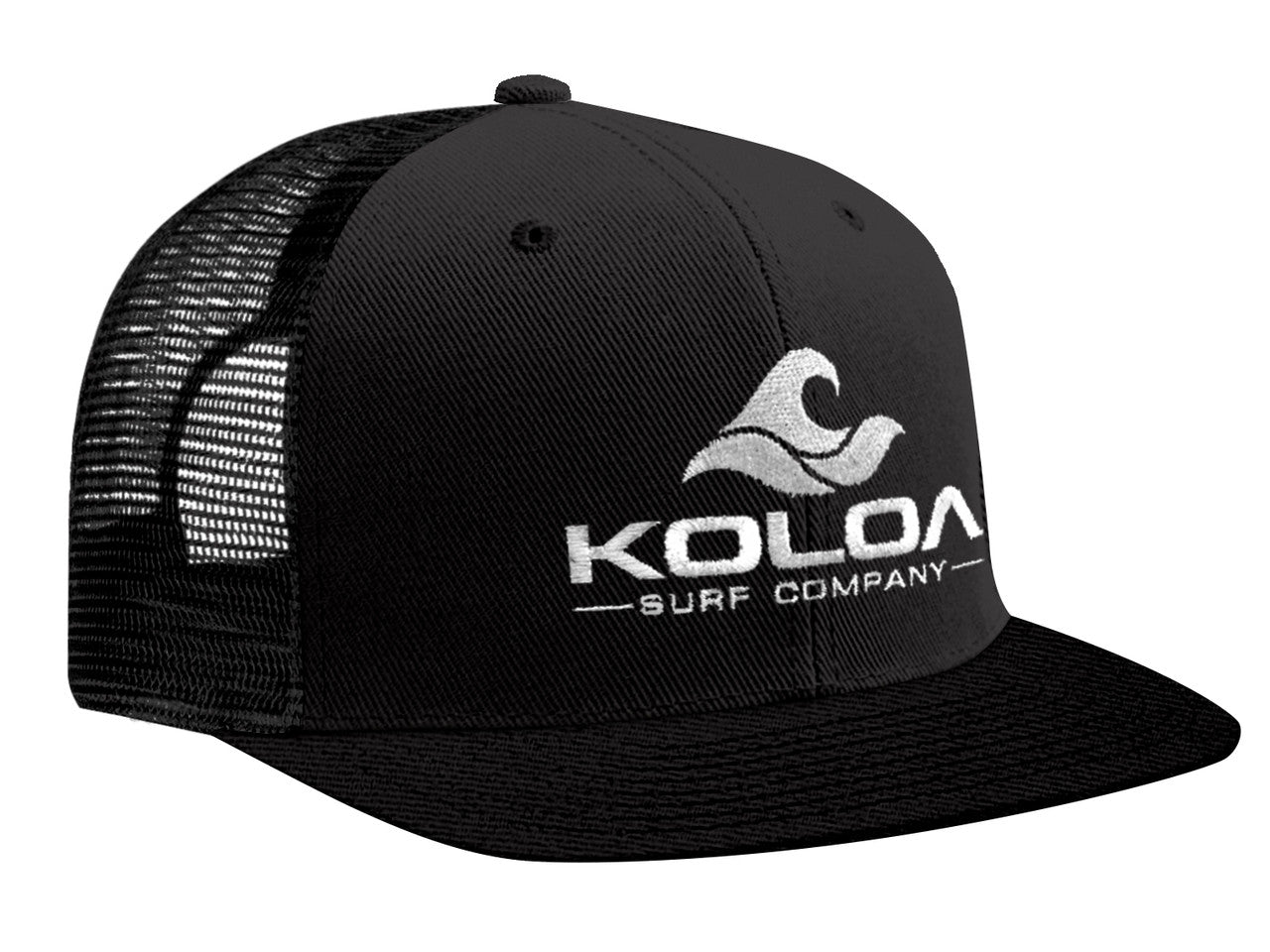 Koloa Surf Premium Embroidered Classic Wave Logo Mesh Snapback Trucker Hat