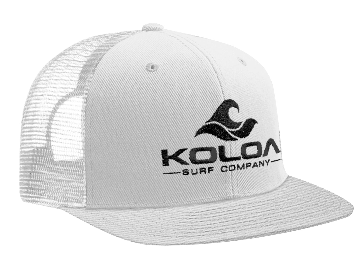 Koloa Embroidered Classic Wave Mesh Snapback Trucker Hat