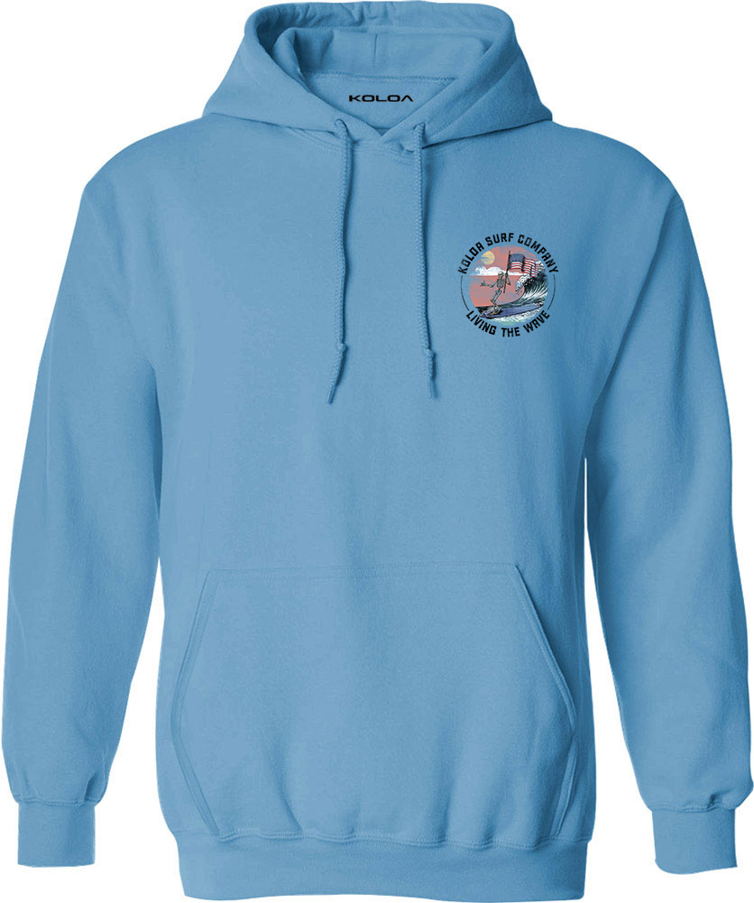 Koloa American Skeleton Hoodie- Aquatic 