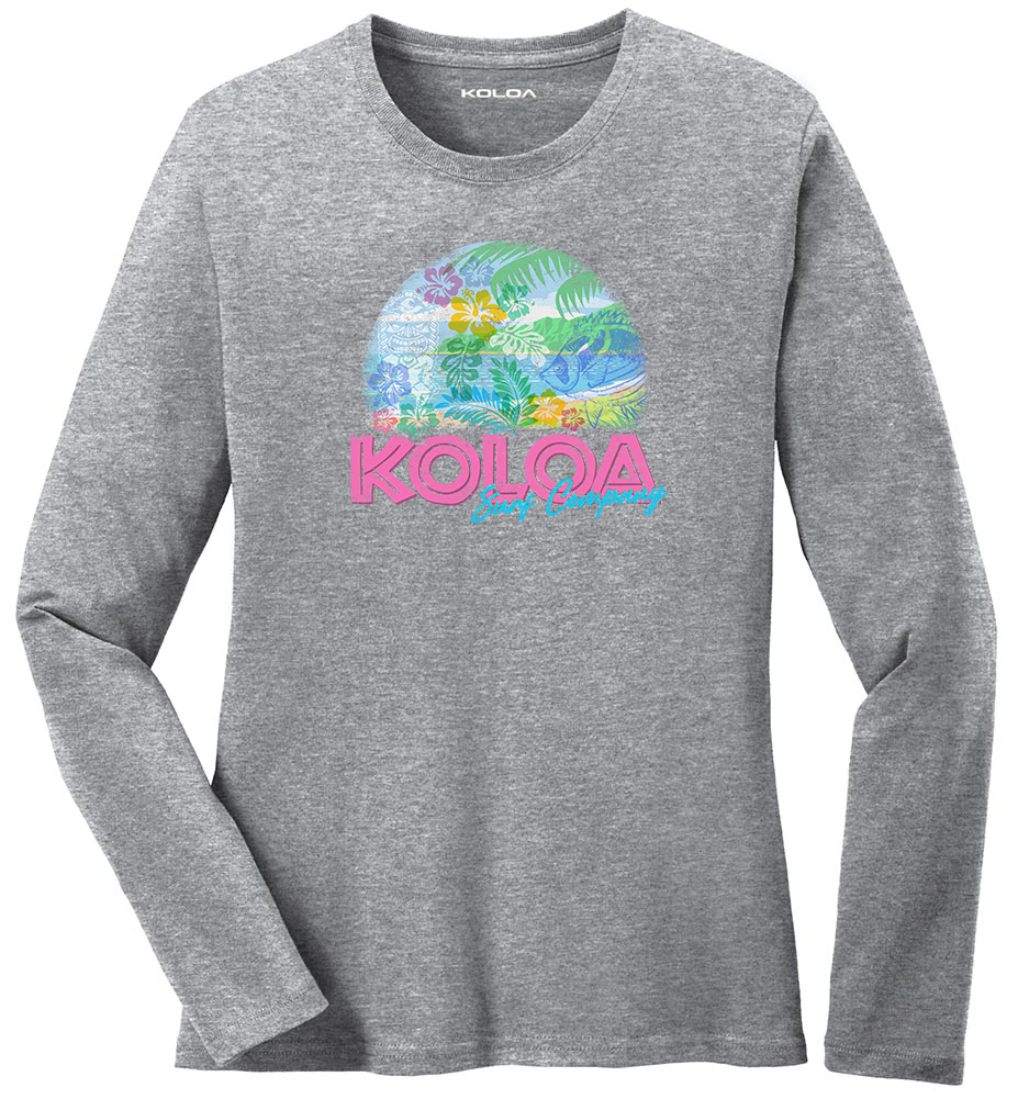 Koloa Print Women's Long Sleeve T-Shirt