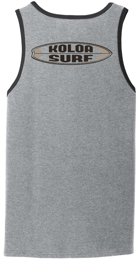 Koloa Hybrid Tank Top - Athletic Heather/Black