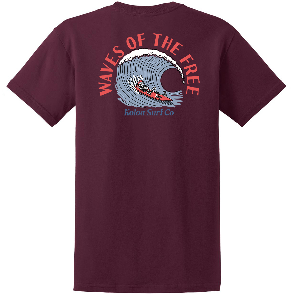 Koloa Waves Of The Free Heavyweight T-Shirt