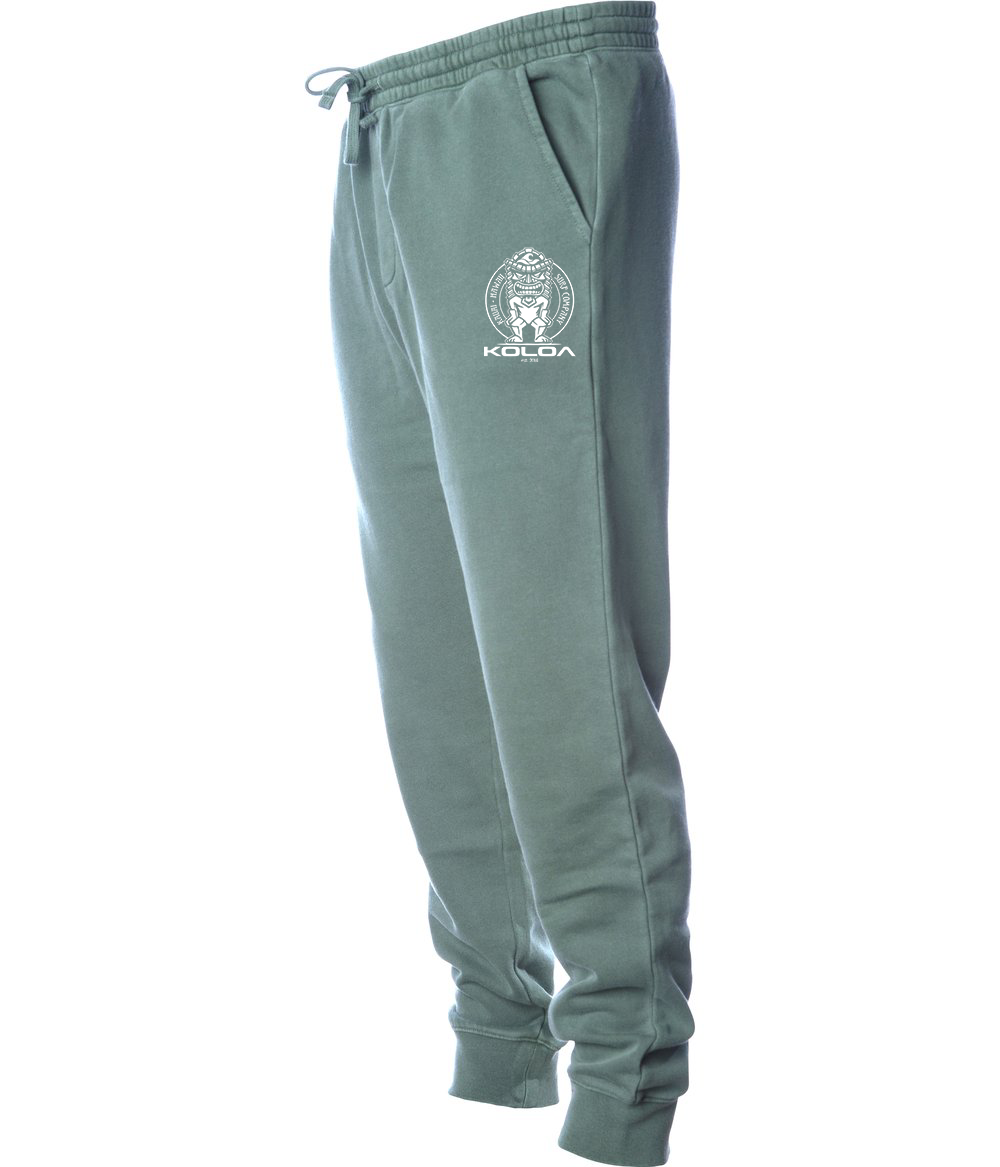 Koloa Tiki Fleece Sweatpants - Pigment Alpine Green