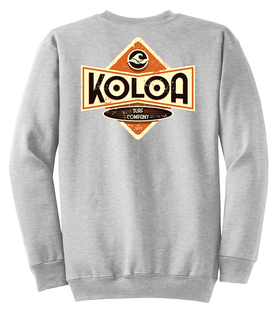 Koloa Vintage Diamond Sweatshirt - Athletic Heather