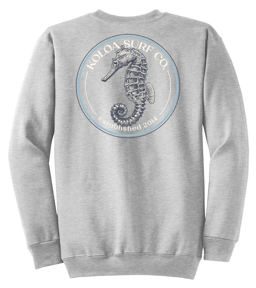 Koloa Seahorse Sweatshirt - Athletic Heather