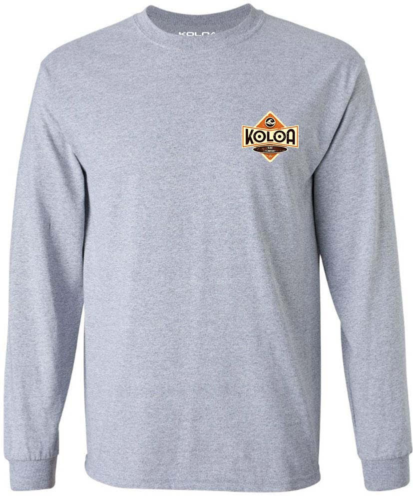 Koloa Vintage Diamond Long Sleeve T-Shirt - Athletic Heather