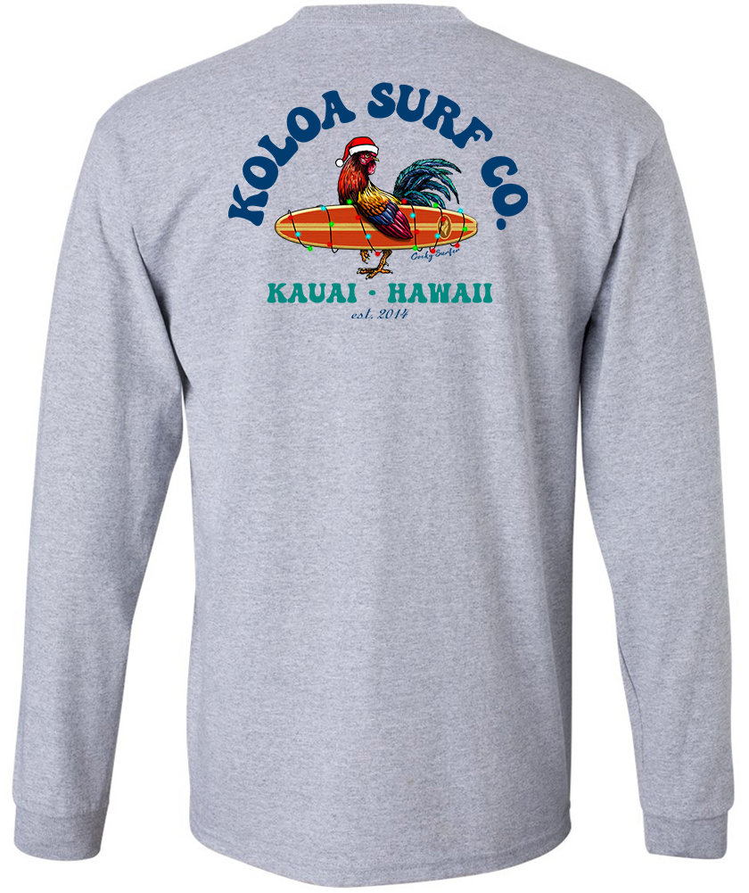 Koloa Cocky Surfer Christmas Long Sleeve T-Shirt