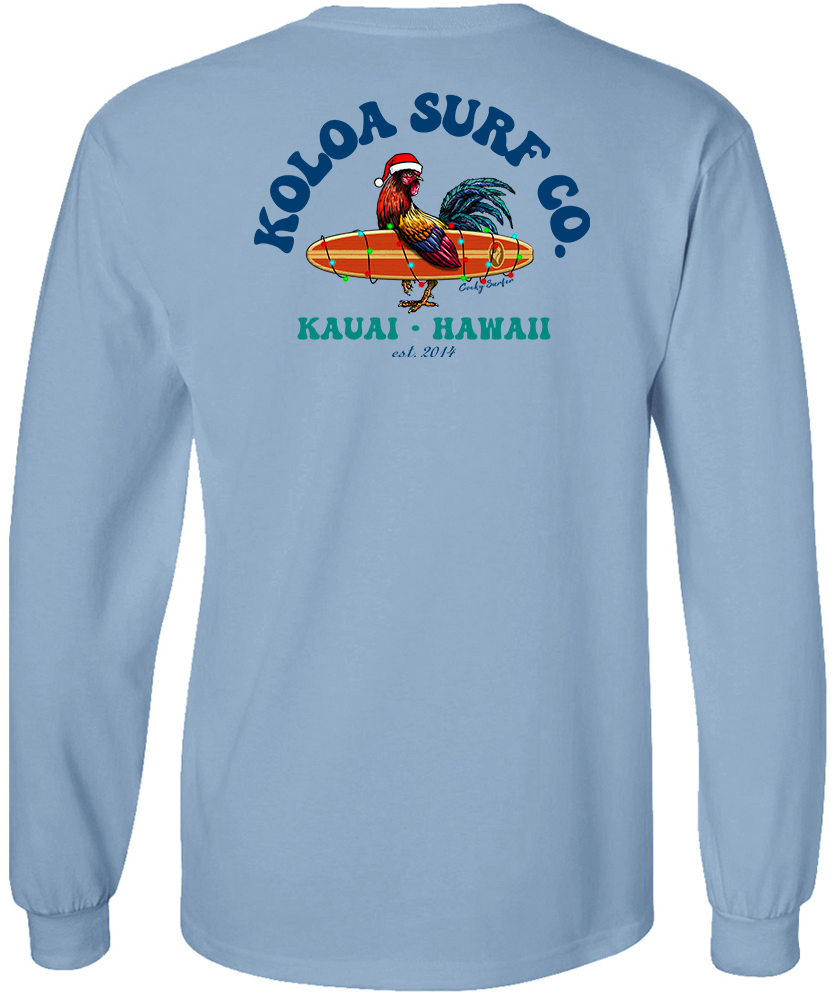 Koloa Cocky Surfer Christmas Long Sleeve T-Shirt