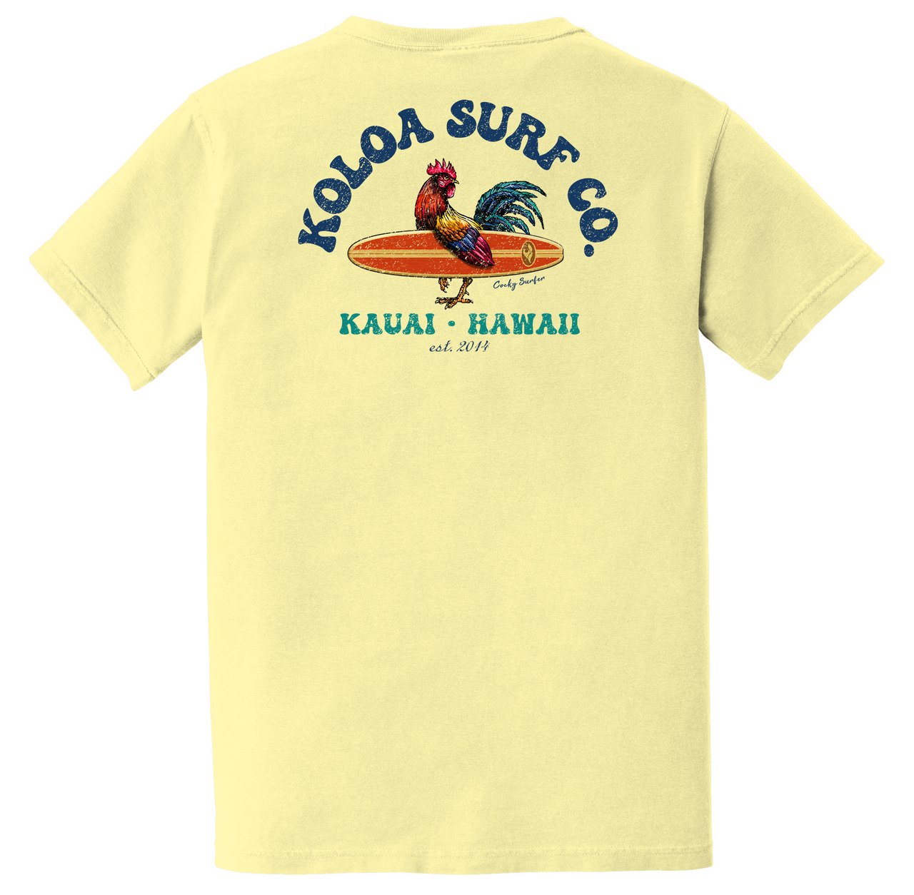 Koloa Cocky Surfer Pigment Dyed Pocket Tee