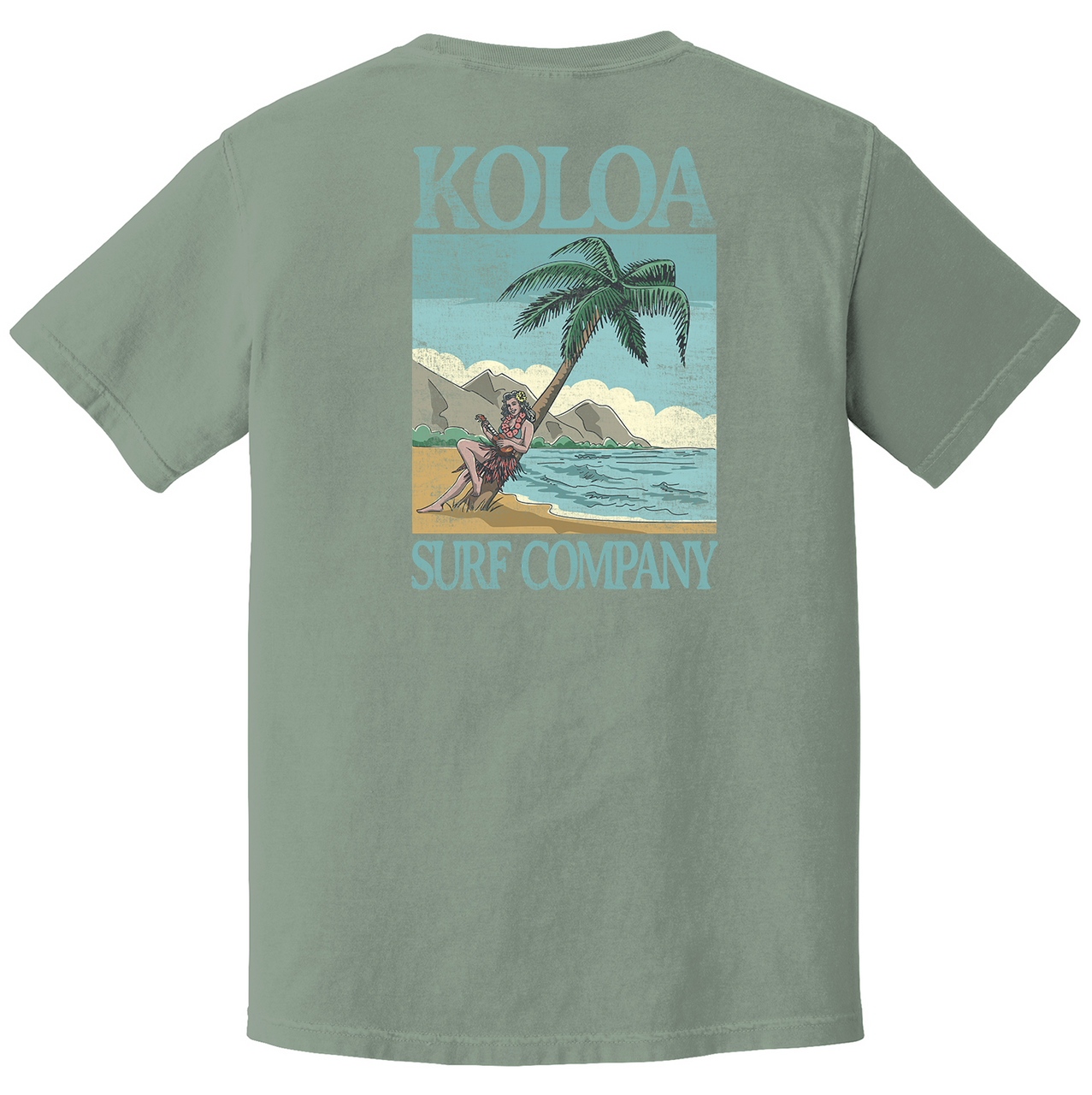 Koloa Hula Girl Pigment Dyed T-Shirt