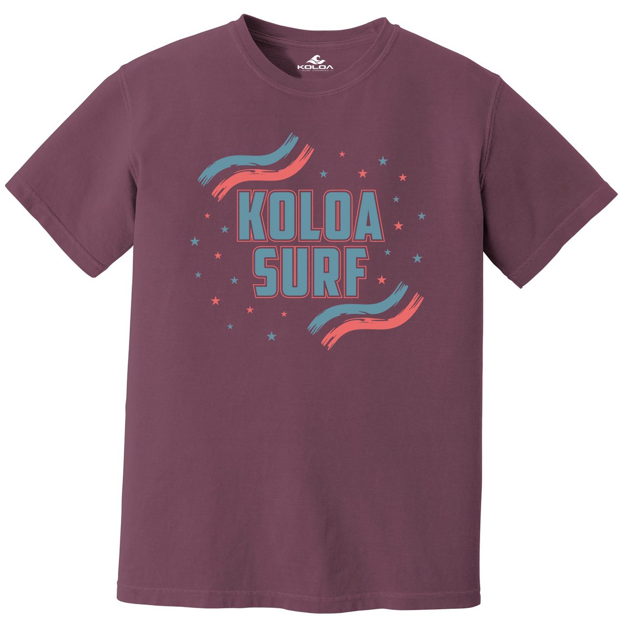 Koloa USA Stripes Pigment Dyed  T-Shirt