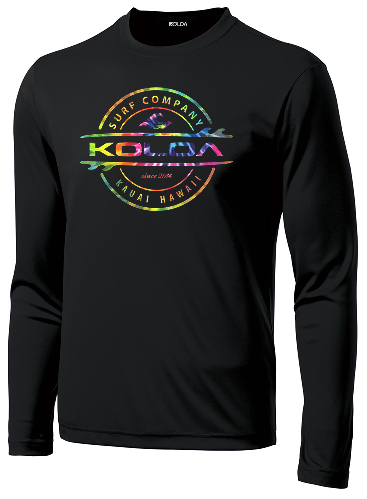 Koloa Tie-Dye Thruster Moisture Wicking Long Sleeve T-Shirt