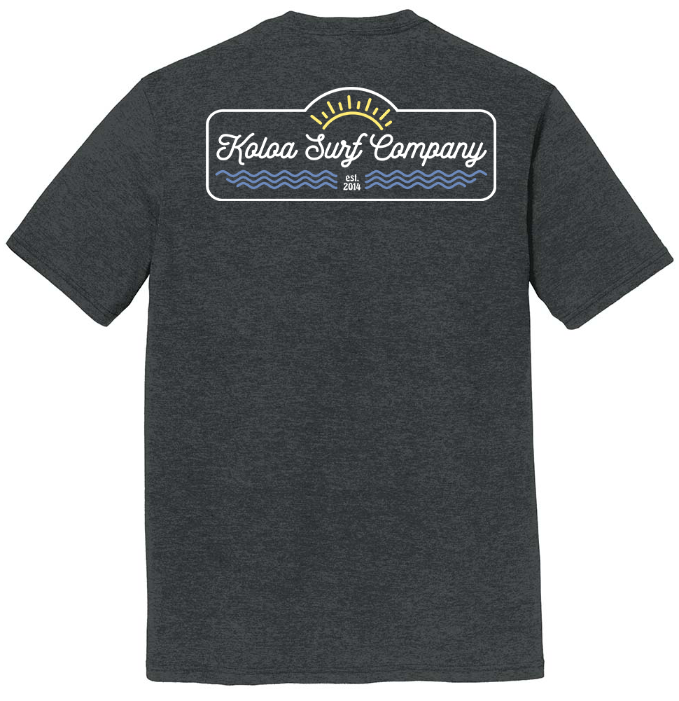 Koloa Original Sun Comfort Tri-Blend T-Shirt - Black Frost