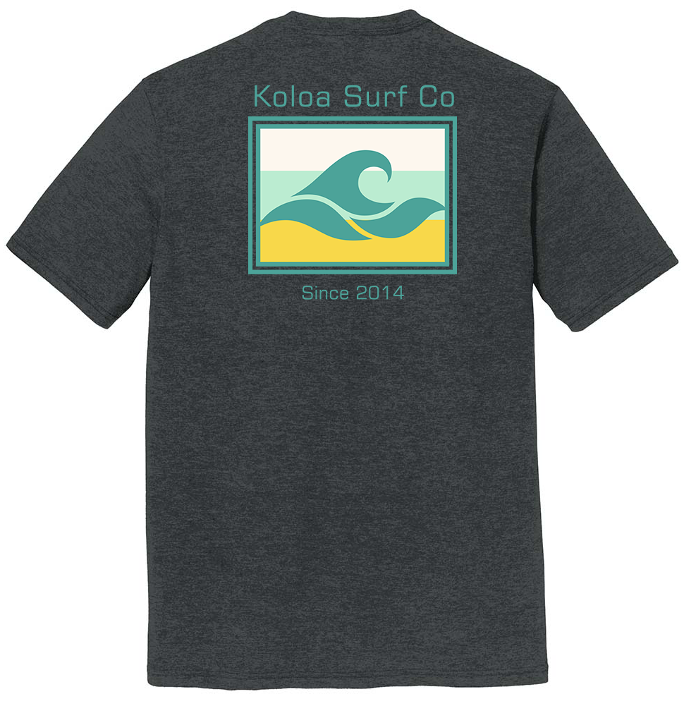 Koloa Simple Times Tri-Blend T-Shirt - Black Frost